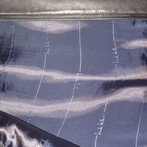 💯Nicole Miller Black Genuine Leather Jacket Sz. L (12-14) - Picture 3 of 9